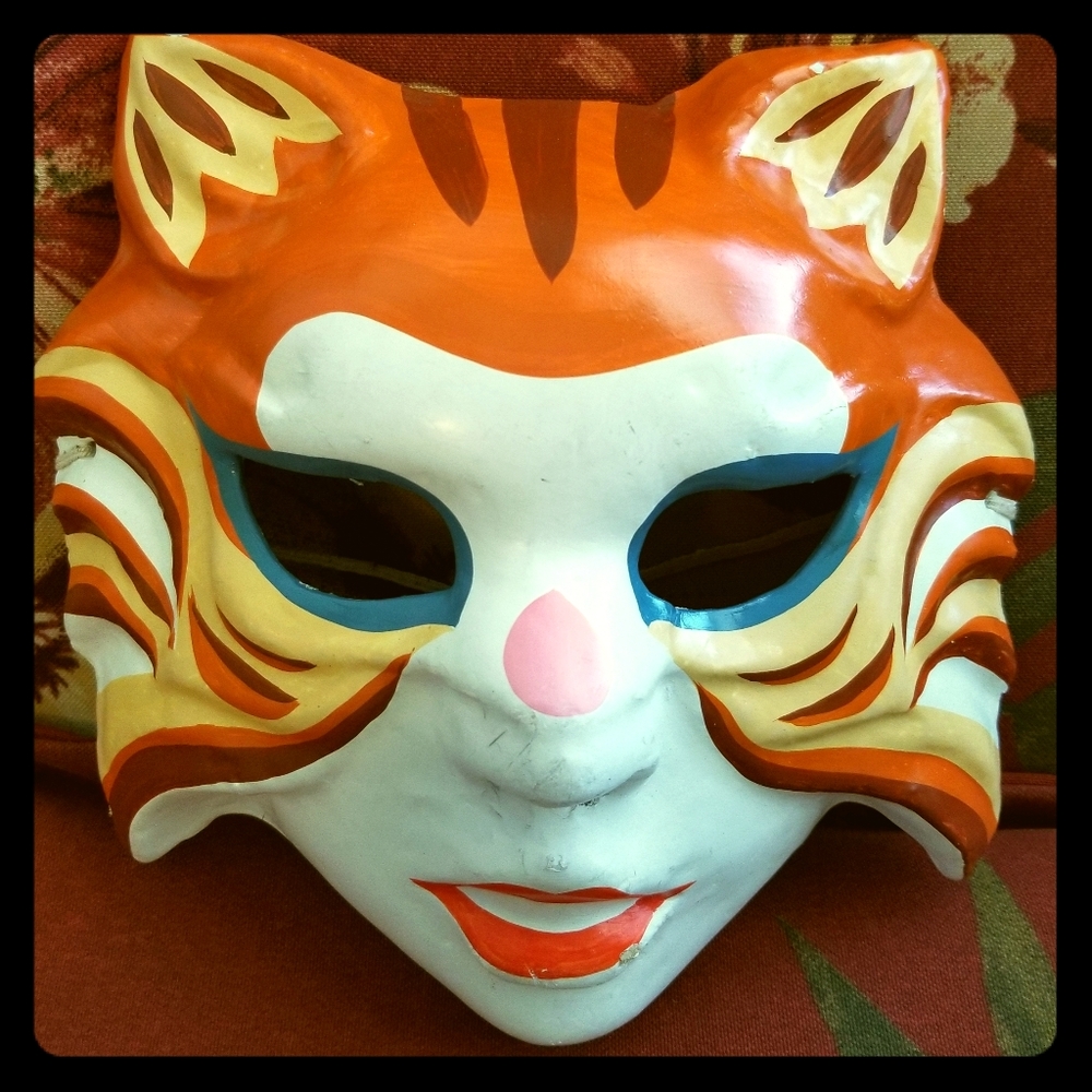 Vintage Hand Painted Mask